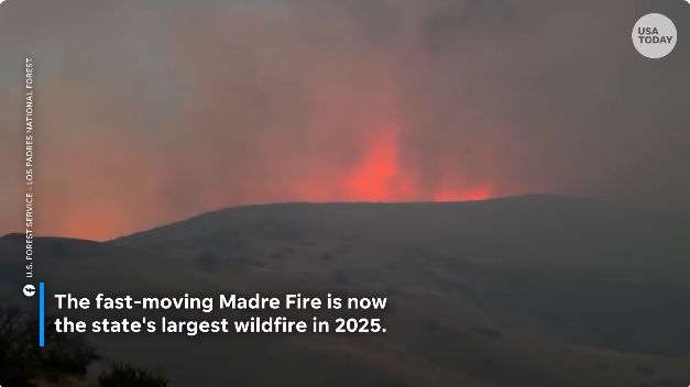 Inferno in Californië! Gigantische bosbrand razendsnel verspreid 🔥